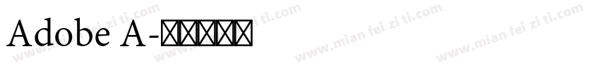 Adobe A字体转换